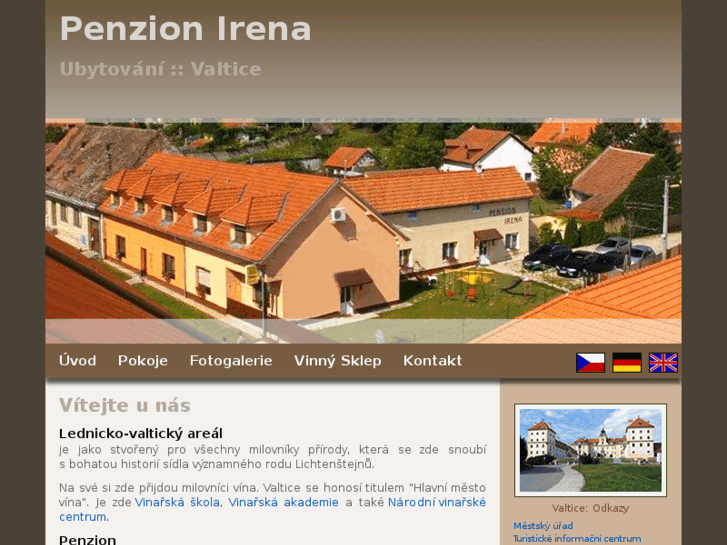 www.penzion-irena-valtice.cz