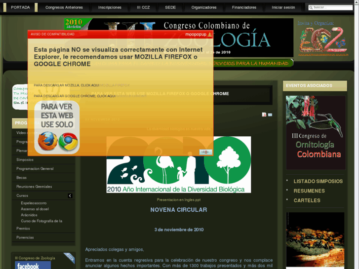 www.iiicongresocolombianozoologia.org