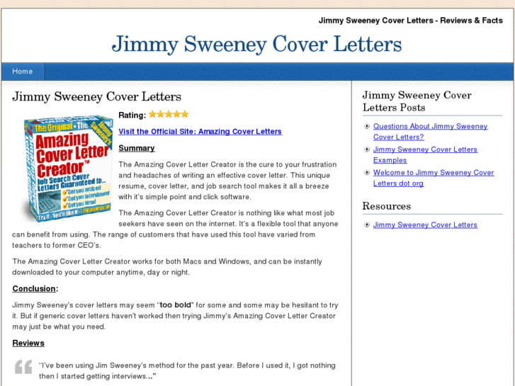 www.jimmysweeneycoverletters.org