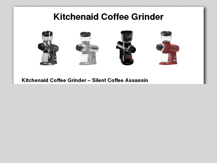 www.mykitchenaidcoffeegrinder.com