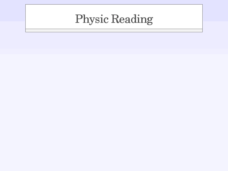 www.physicreading.org