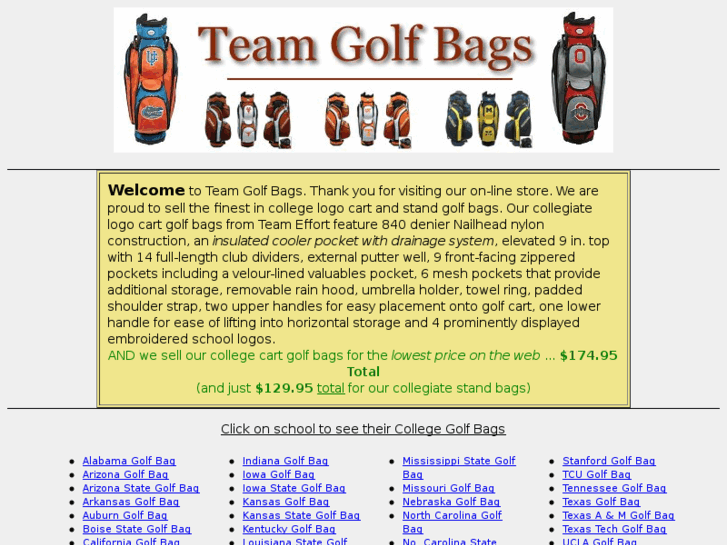 www.teamgolfbags.com