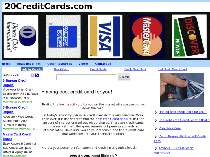 www.20creditcards.com