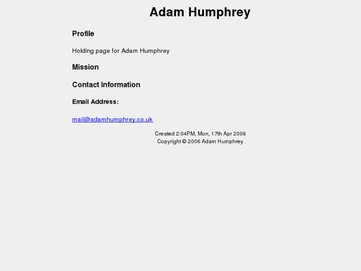 www.adamhumphrey.co.uk