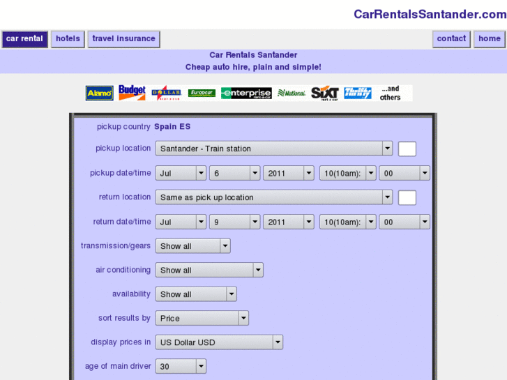 www.carrentalssantander.com