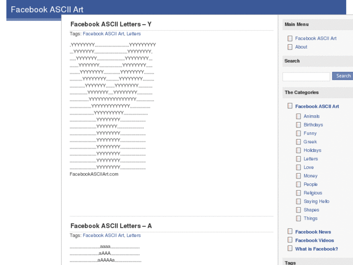 www.facebookasciiart.com
