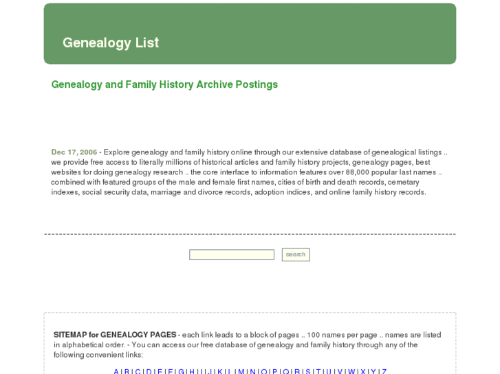 www.genealogy-list.com