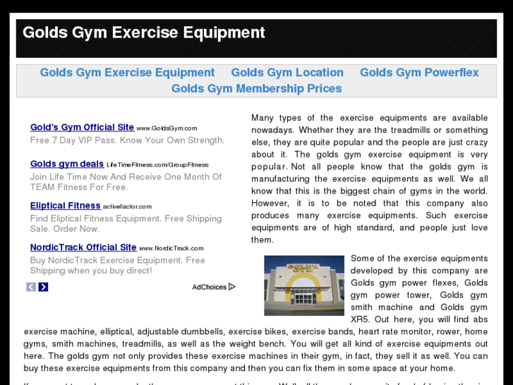 www.goldsgymexerciseequipment.com