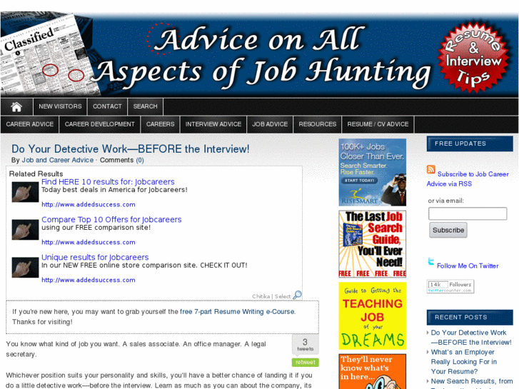 www.jobandcareeradvice.com