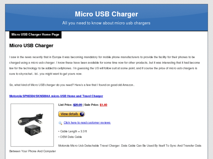 www.microusbcharger.org