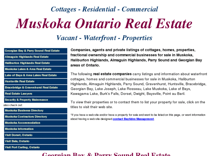 www.muskoka-cottages.com