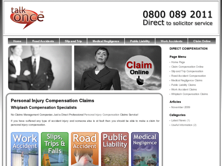 www.talkoncepersonalinjury.co.uk