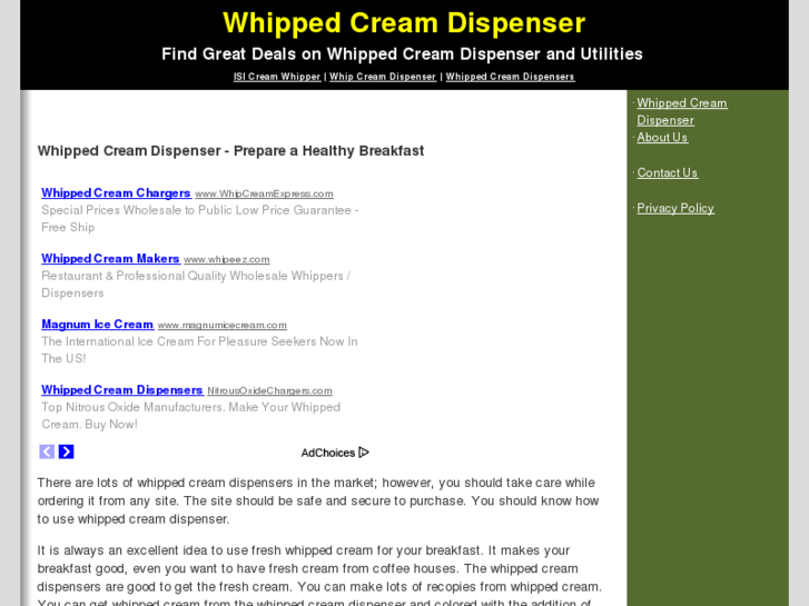 www.whippedcreamdispenser.org