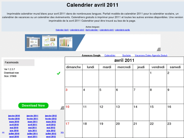 www.calendrieravril.com