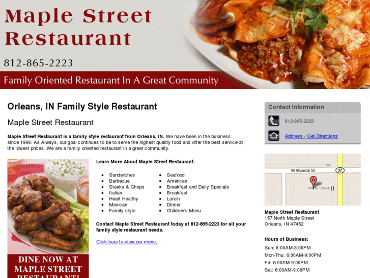 www.maplestreetrestaurant.com