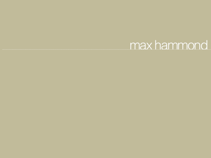 www.maxhammond.net