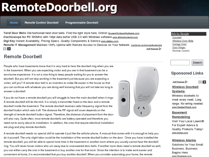 www.remotedoorbell.org