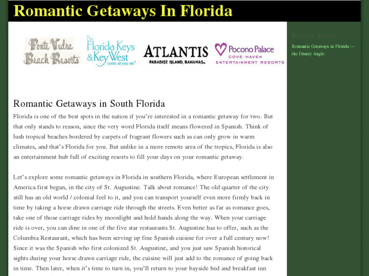 www.romanticgetawaysinflorida.net