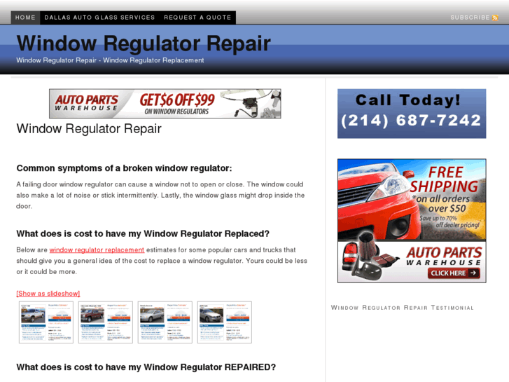 www.windowregulatorrepair.com