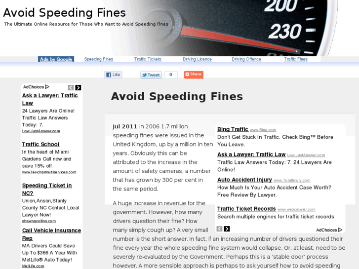 www.avoidspeedingfines.net