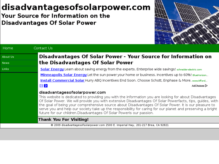 www.disadvantagesofsolarpower.com