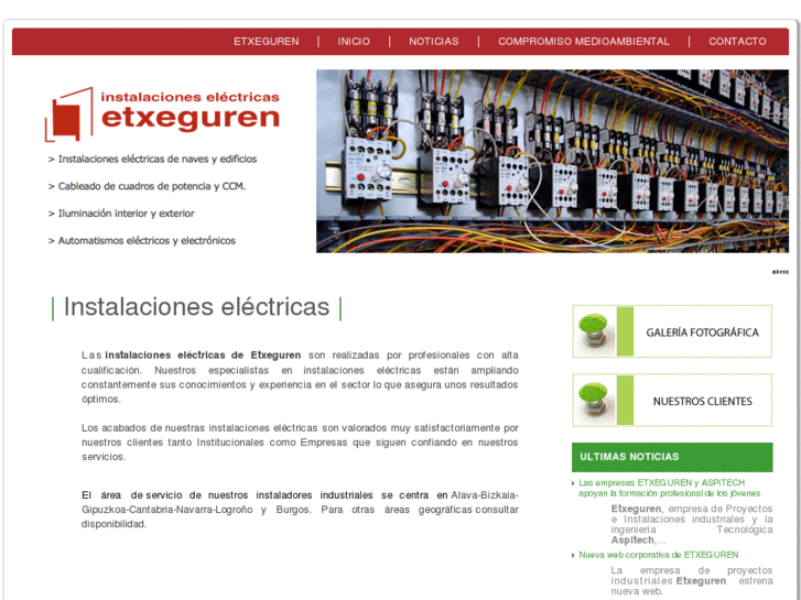 www.instalacioneselectricasetxeguren.es