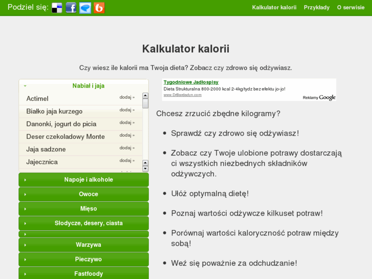 www.kalkulatorkalorii.net