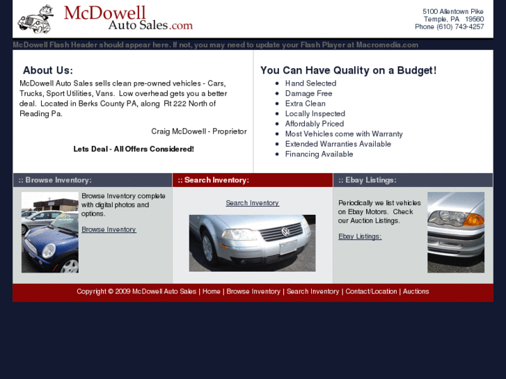 www.mcdowellautosales.com