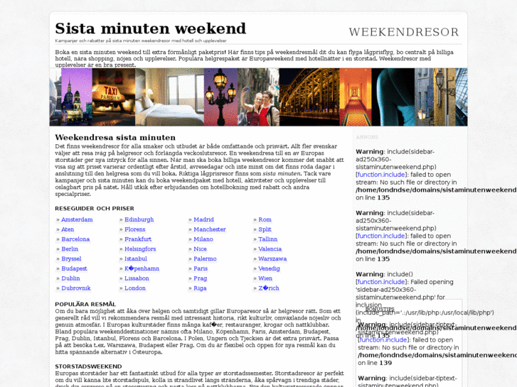 www.sistaminutenweekend.se