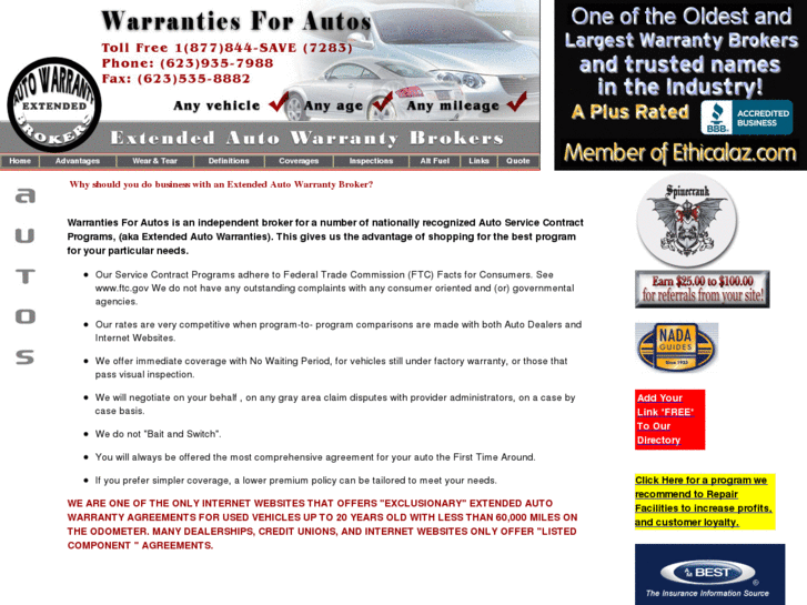 www.warrantiesforautos.com