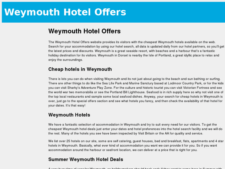 www.weymouthhoteloffers.co.uk