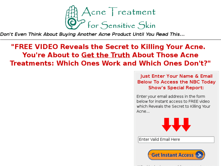 www.acnetreatmentforsensitiveskin.com