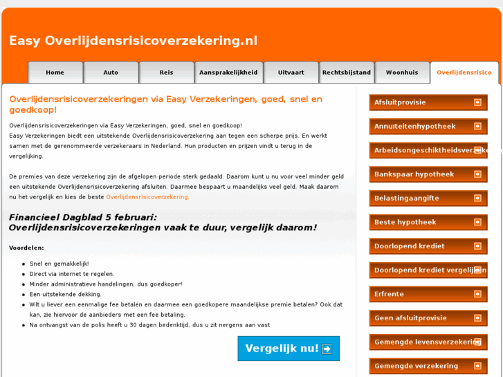 www.easy-overlijdensrisicoverzekering.nl