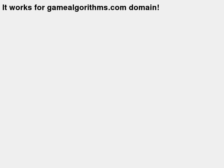 www.gamealgorithms.com