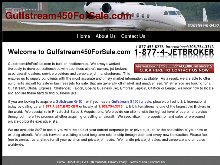 www.gulfstream450forsale.com