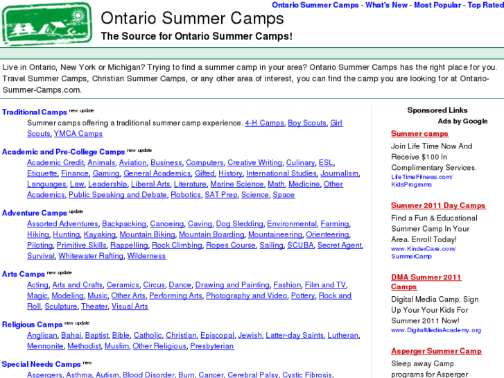 www.ontario-summer-camps.com