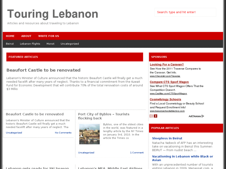 www.touringlebanon.com