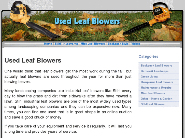 www.usedleafblowers.net