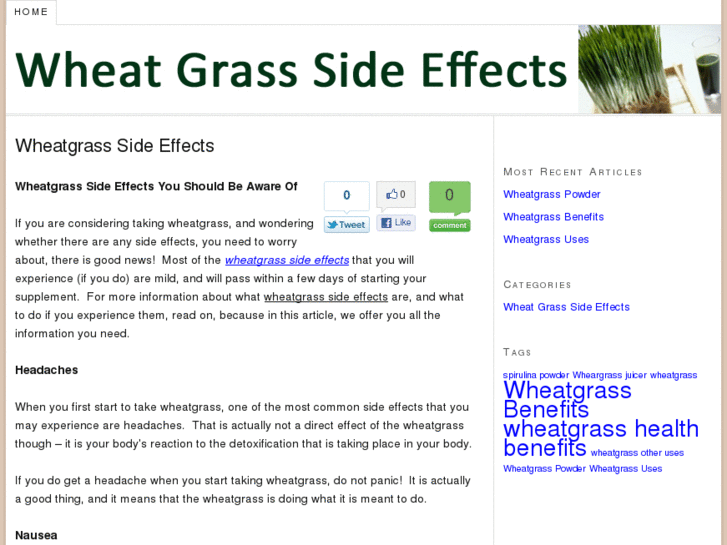 www.wheatgrasssideeffects.org