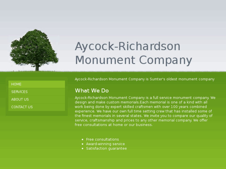 www.aycockrichardsonmonuments.com