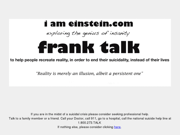 www.iameinstein.com