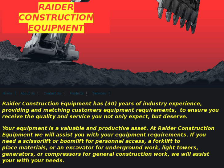 www.raiderconstructionequipment.com