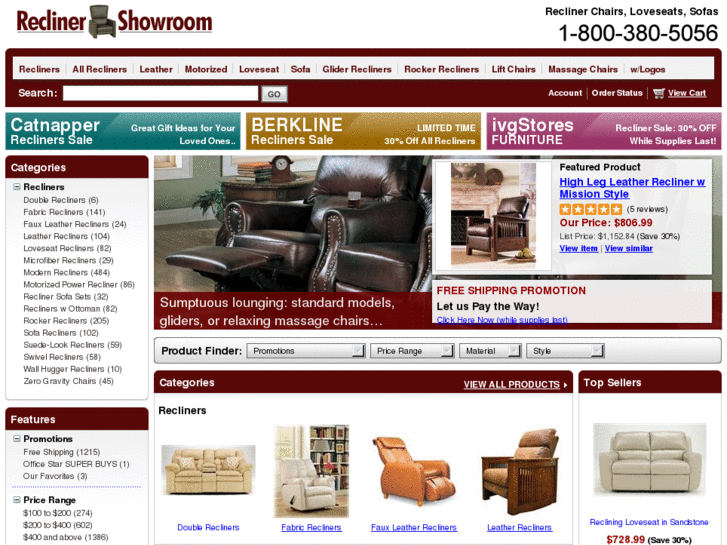 www.reclinershowroom.com