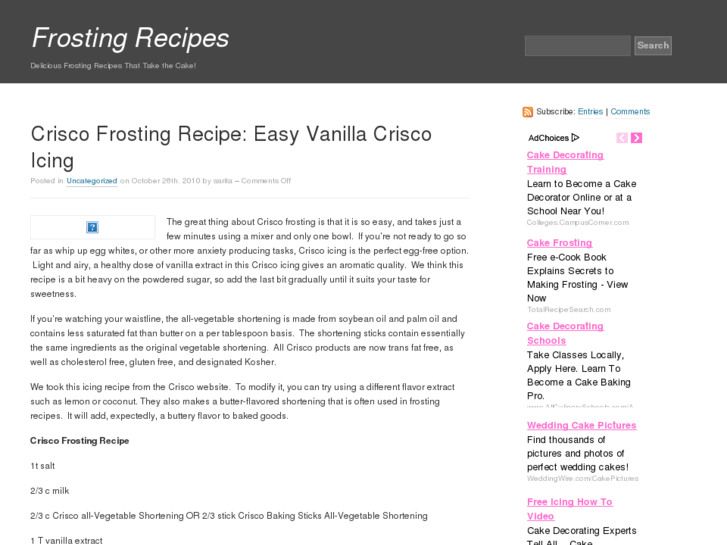 www.frosting-recipes.com