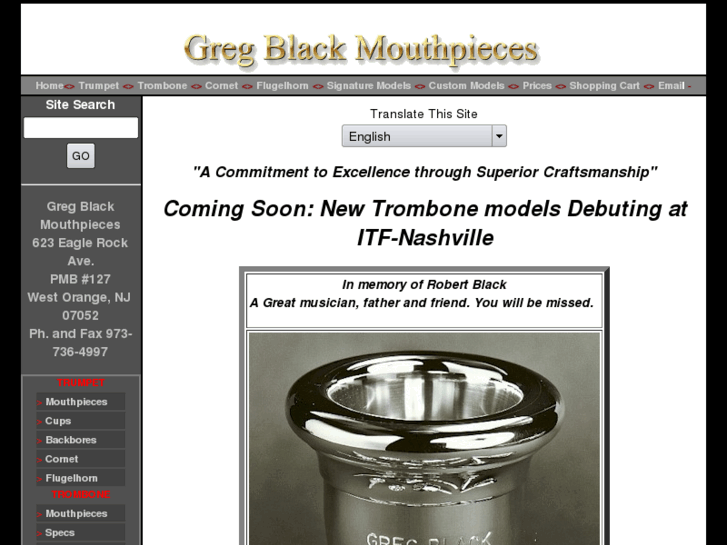 www.gregblackmouthpieces.com