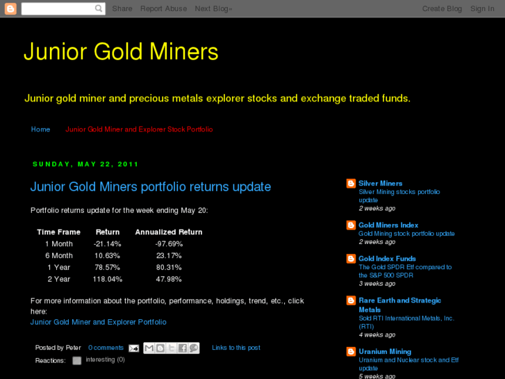 www.juniorgoldminers.info