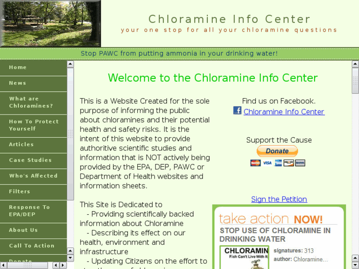 www.chloramineinfocenter.net