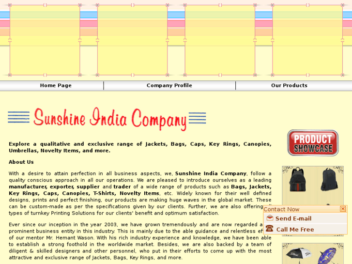 www.sunshineindiacompany.com