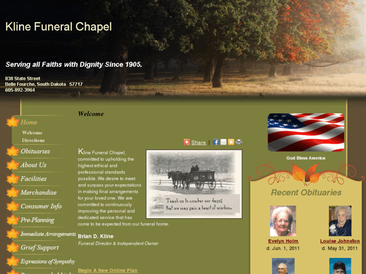 www.klinefuneralchapel.com