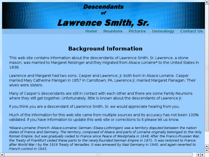 www.lawrencesmithfamily.com